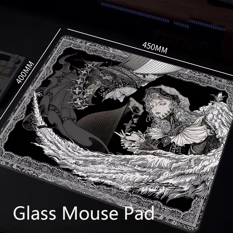 Mouse Gaming Retro - Retro English Black Girl Glass Gaming