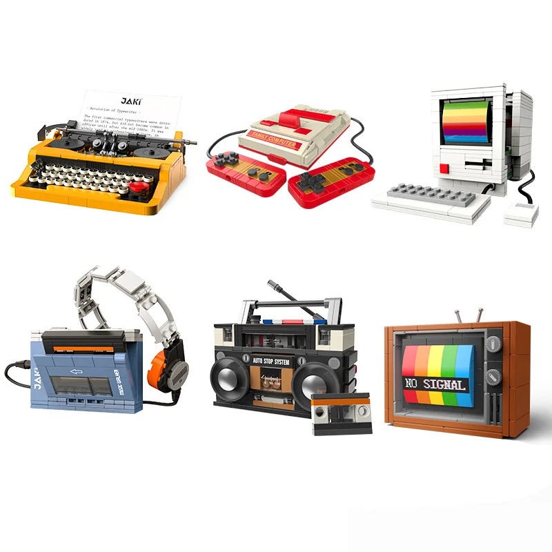 Retro Gaming Box - Retro DIY Building Blocks TV Radio