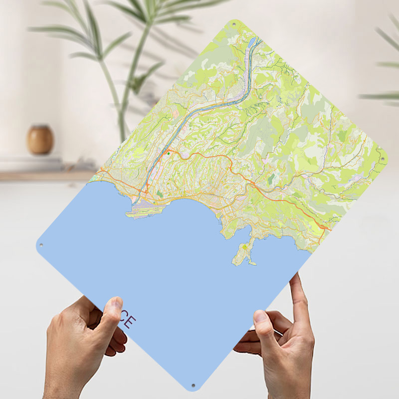 Map of Nice France Printed Pos – Retro Gaming France Bewertung und Preis