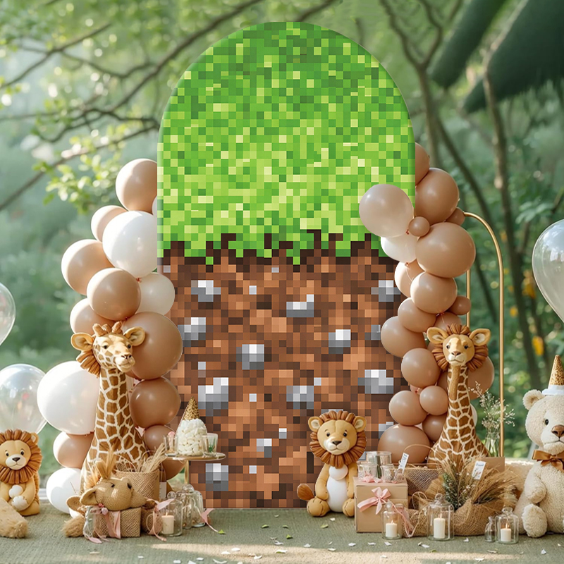 Retro Pixel World Arch Backdro – Retro Gaming Events Bewertung und Preis
