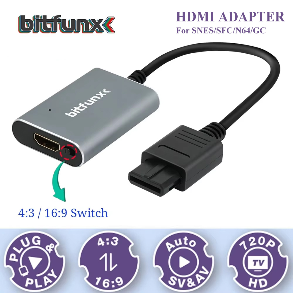 Bitfunx 720P Svideo / AV To HD – Retro Gaming Unit Bewertung und Preis