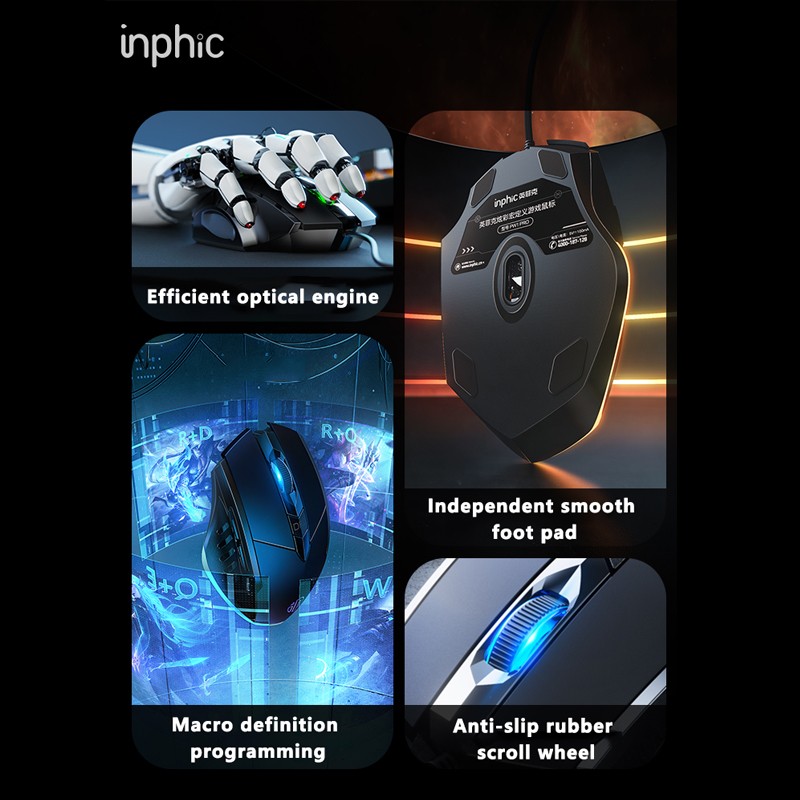 Inphic W1 Wired Mouse Esports  – Mouse Gaming Retro Bewertung und Preis