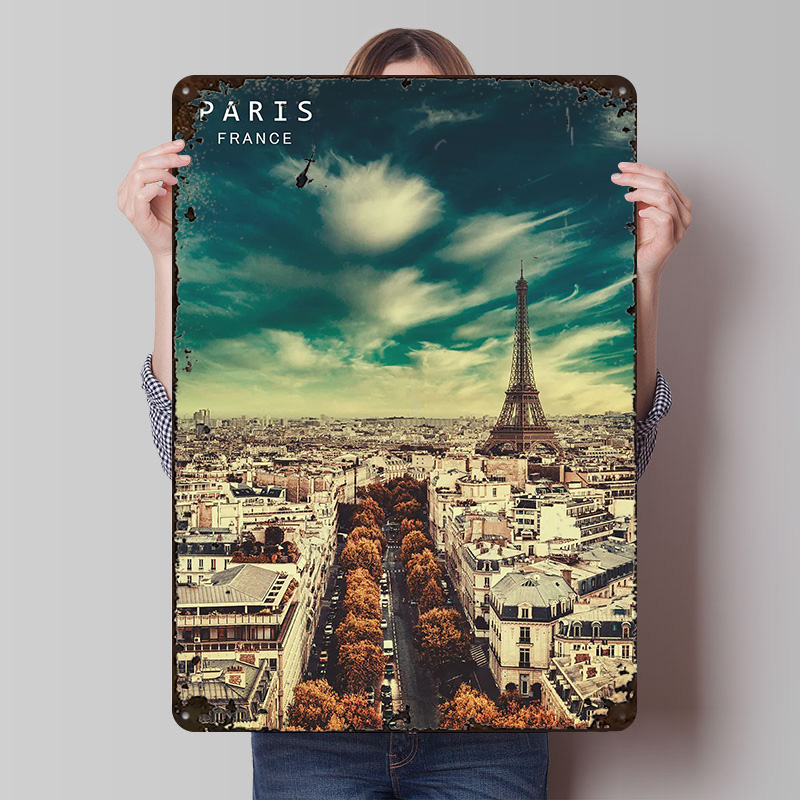 Paris France Metal Poster Wall – Retro Gaming France Bewertung und Preis