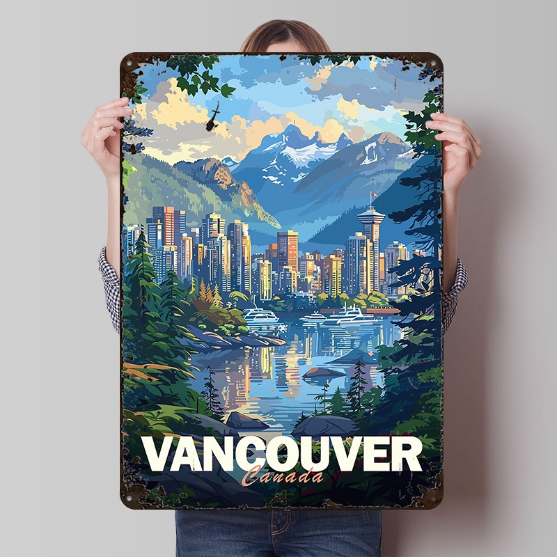 Vancouver Cityscape Printed Po – Retro Gaming Vancouver Bewertung und Preis
