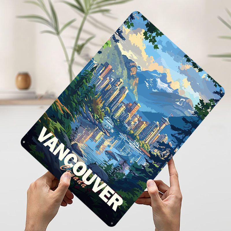 Vancouver Cityscape Printed Po – Retro Gaming Vancouver Bewertung und Preis