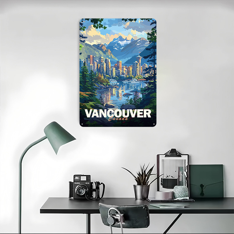 Vancouver Cityscape Printed Po – Retro Gaming Vancouver Bewertung und Preis