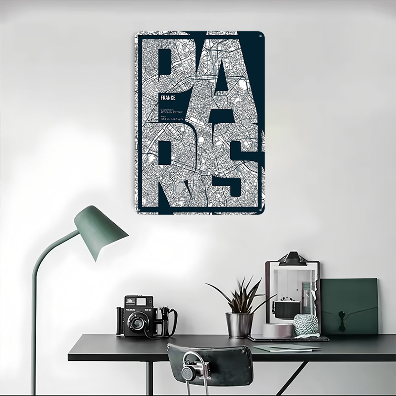 Paris France Map Typography Pr – Retro Gaming France Bewertung und Preis