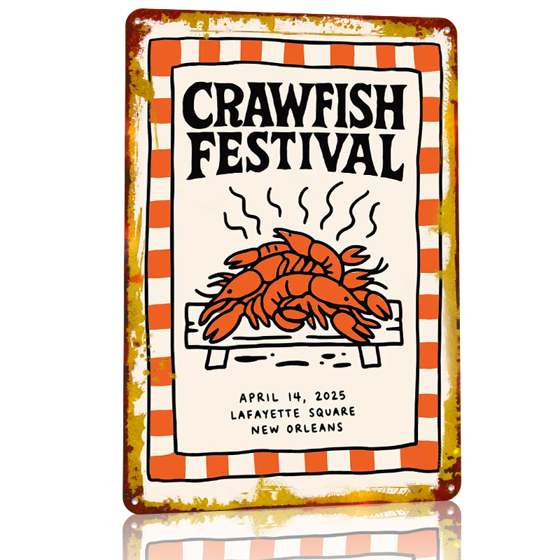 Crawfish Festival Tin Poster W – Retro Gaming Festival Bewertung und Preis