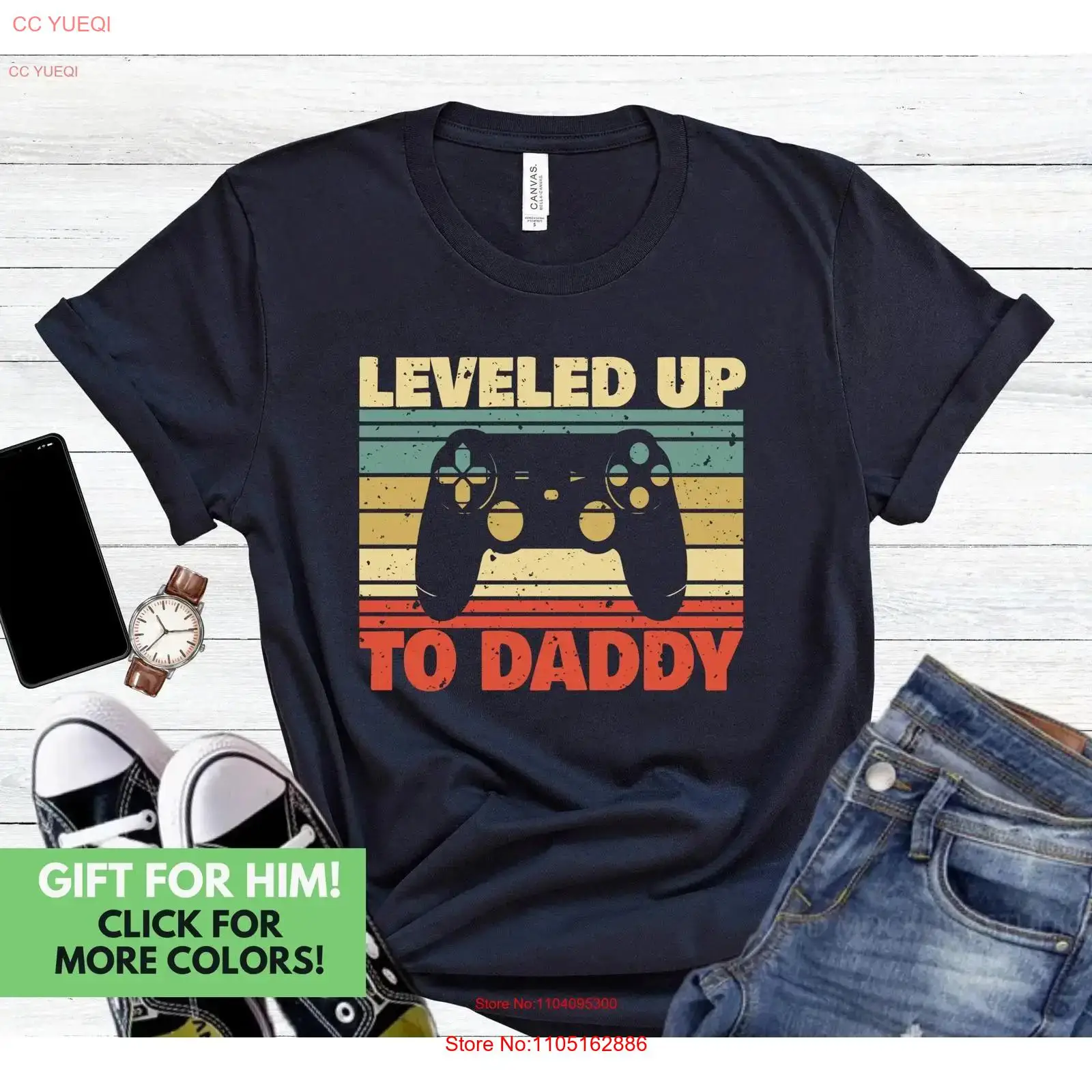 Leveled Up To Daddy T Shirt fo – Retro Gaming Unit Bewertung und Preis