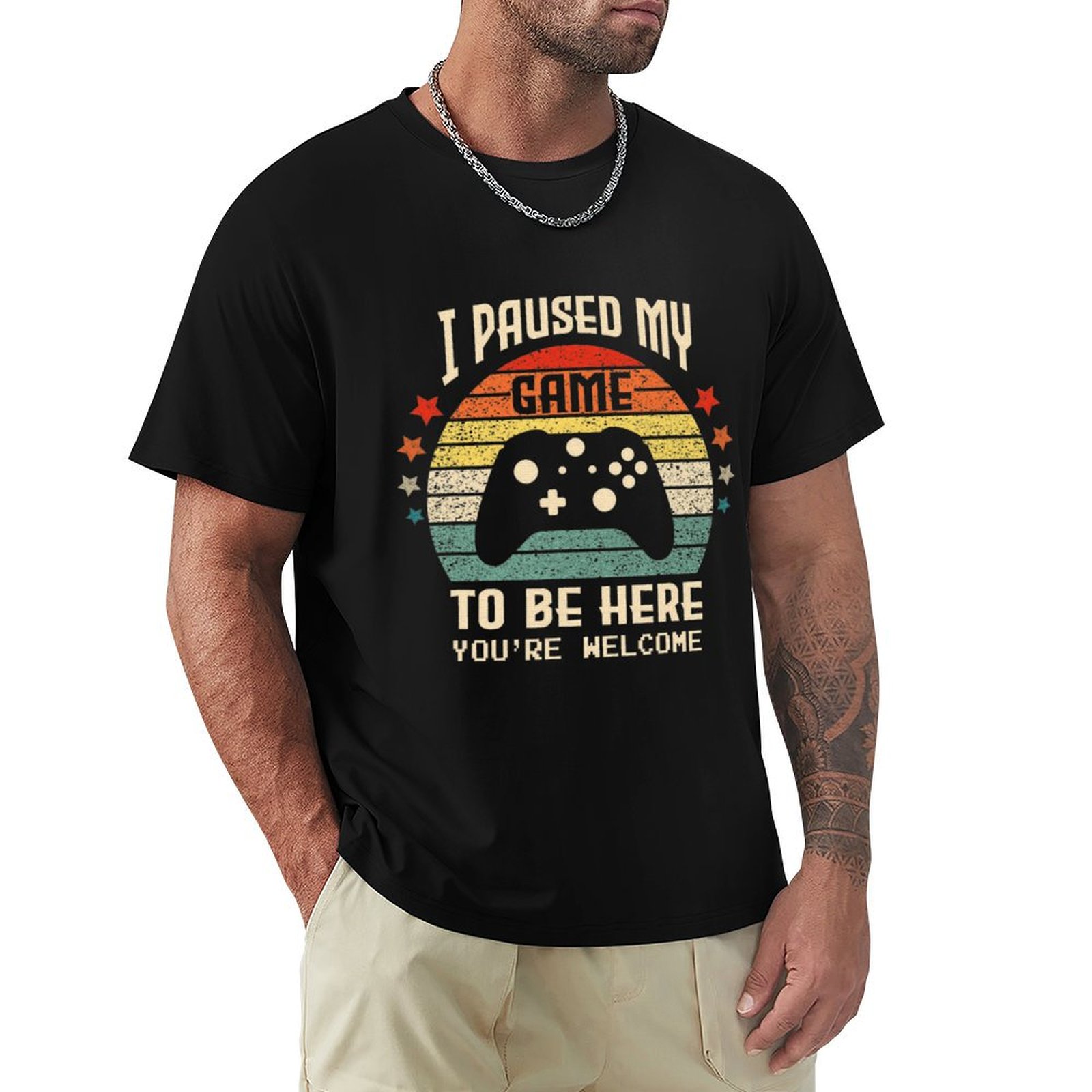 I Paused My Game to Be Here Ga – Retro Gaming Gifts For Men Bewertung und Preis