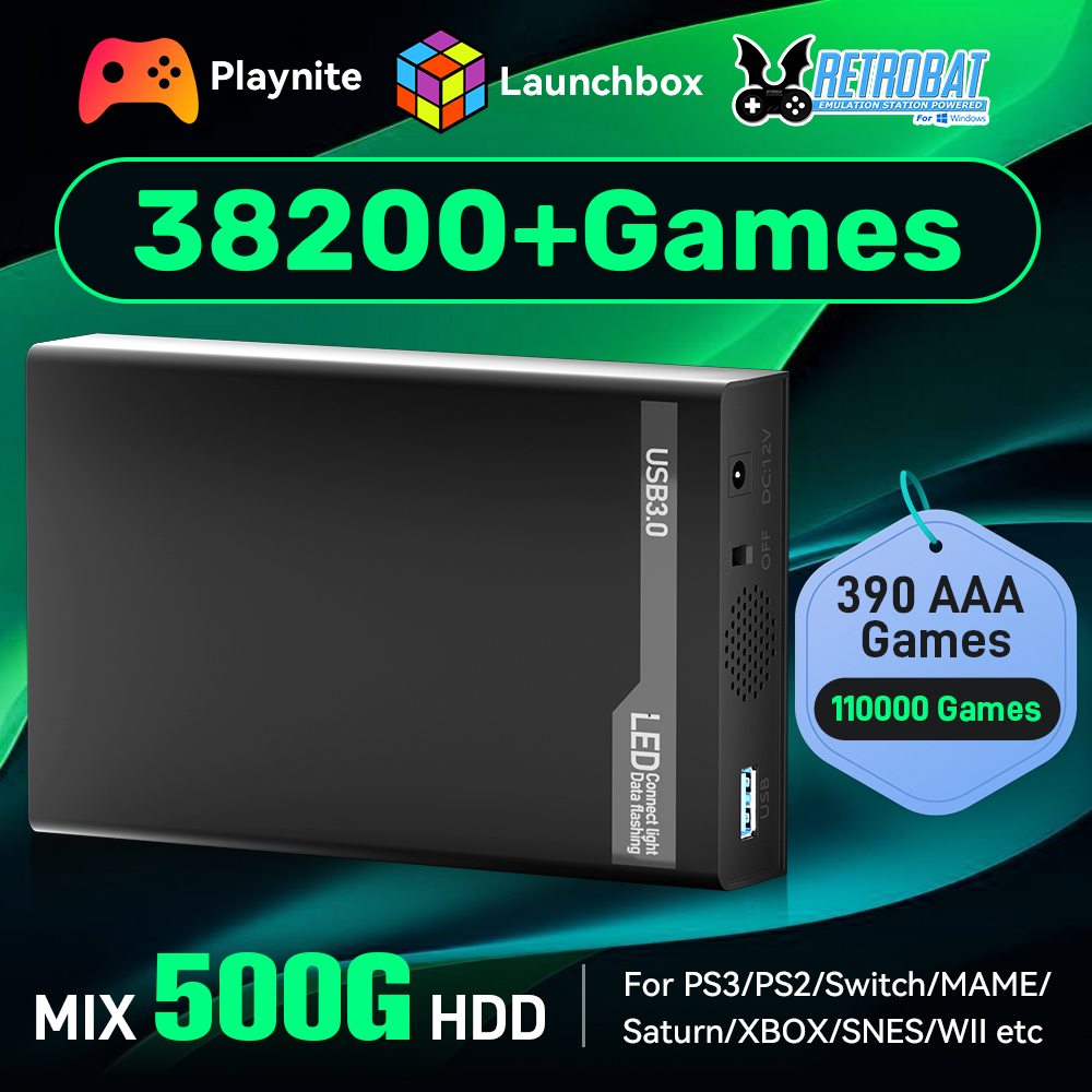 MIX500G Game Hard Drive With 3 – Retro Gaming Play Zone Bewertung und Preis