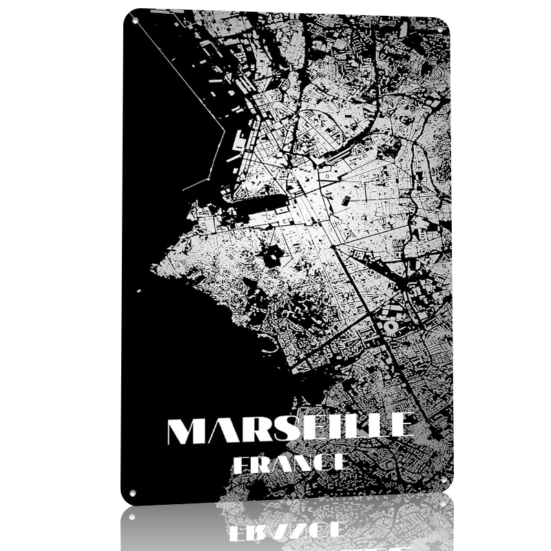 Marseille France Map Art Print – Retro Gaming France Bewertung und Preis