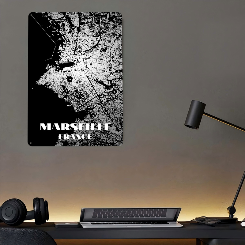 Marseille France Map Art Print – Retro Gaming France Bewertung und Preis