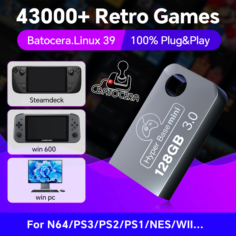 Batocera 128G USB Flash Drive  – Retro Gaming Play Zone Bewertung und Preis